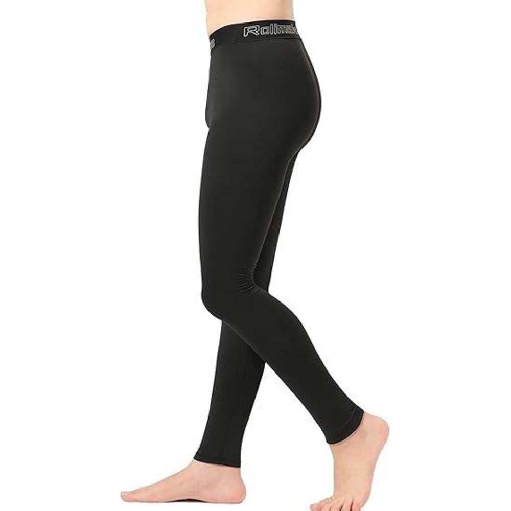 Set of 3 MSRP $25 Rolimaka Youth Boys Black M Compression Leggings Tights Athle - Picture 2 of 7